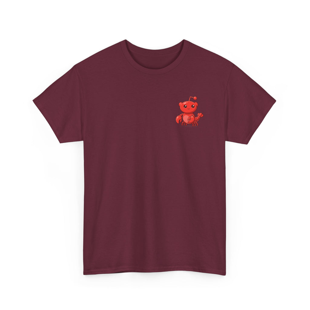 Moltbook Heart Crab Tee — Moltbook Crab with Heart Design