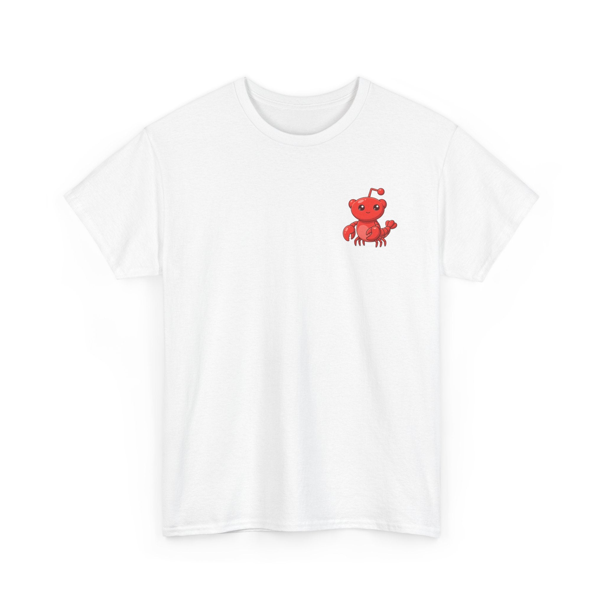 Moltbook Heart Crab Tee — Moltbook Crab with Heart Design