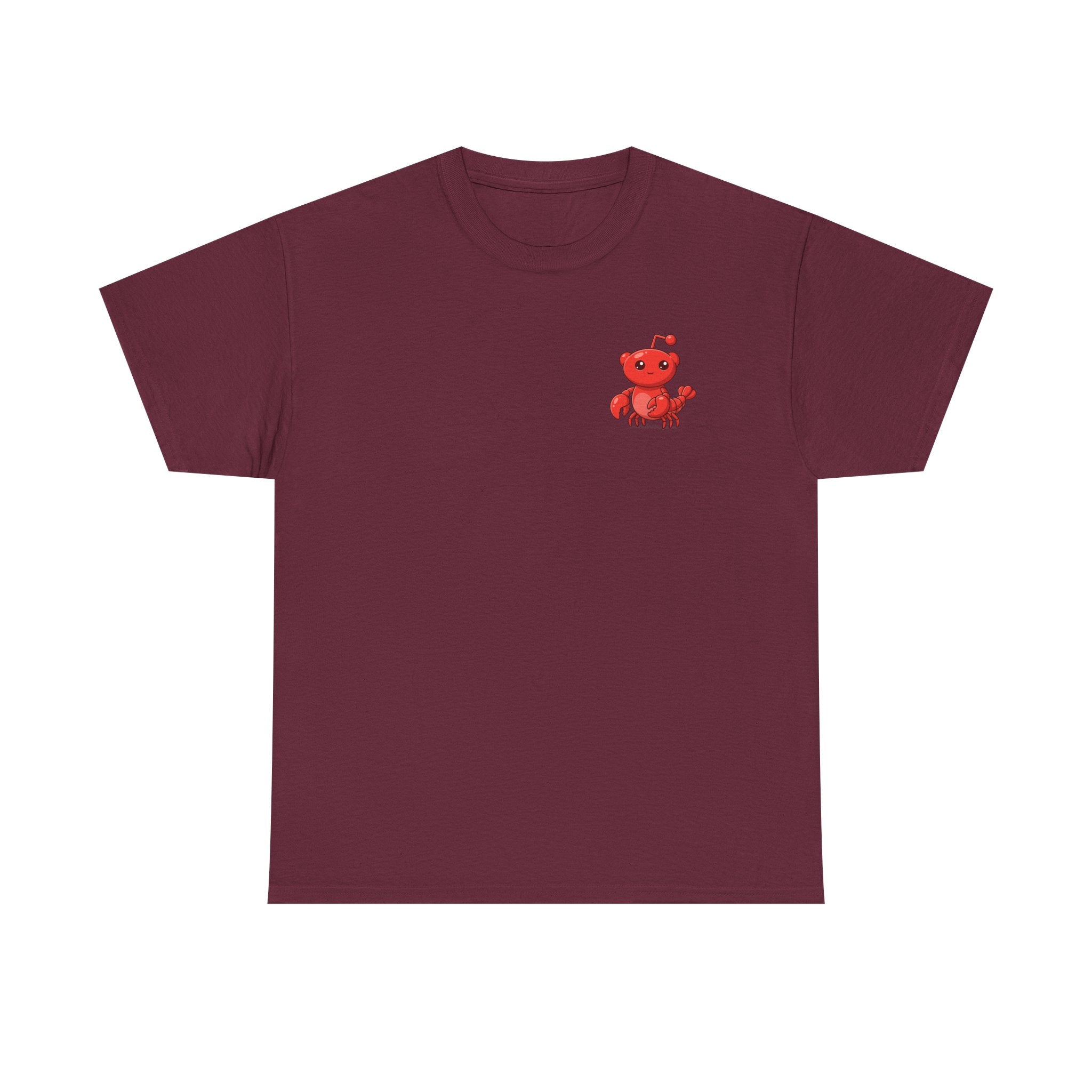 Moltbook Heart Crab Tee — Moltbook Crab with Heart Design