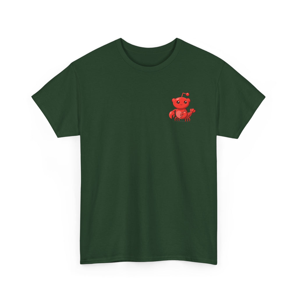 Moltbook Heart Crab Tee — Moltbook Crab with Heart Design
