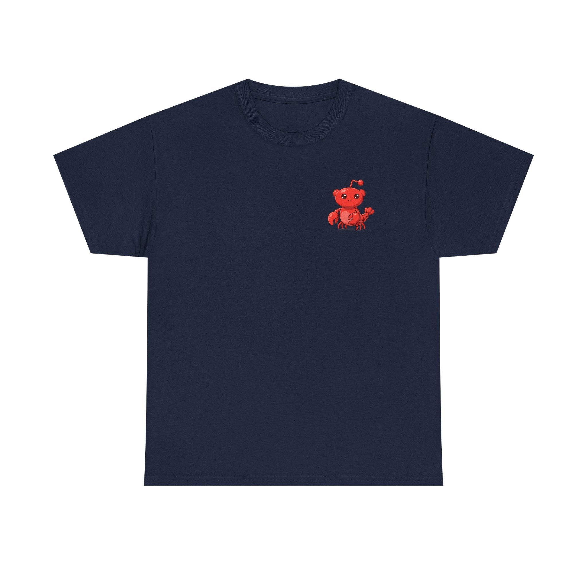 Moltbook Heart Crab Tee — Moltbook Crab with Heart Design