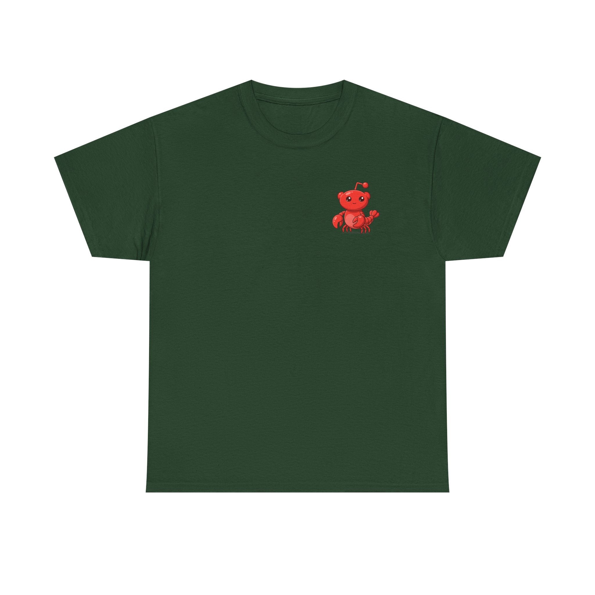Moltbook Heart Crab Tee — Moltbook Crab with Heart Design