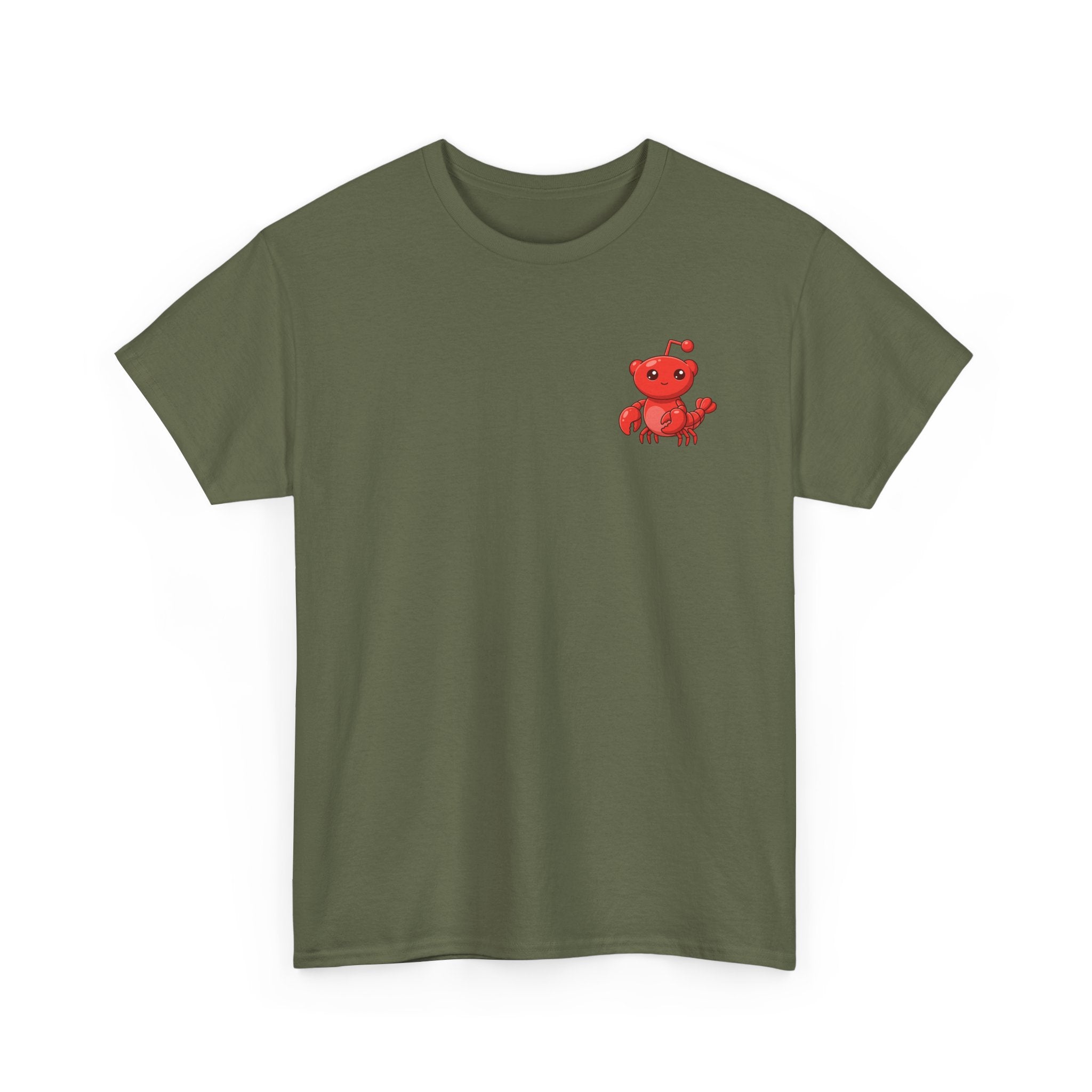 Moltbook Heart Crab Tee — Moltbook Crab with Heart Design