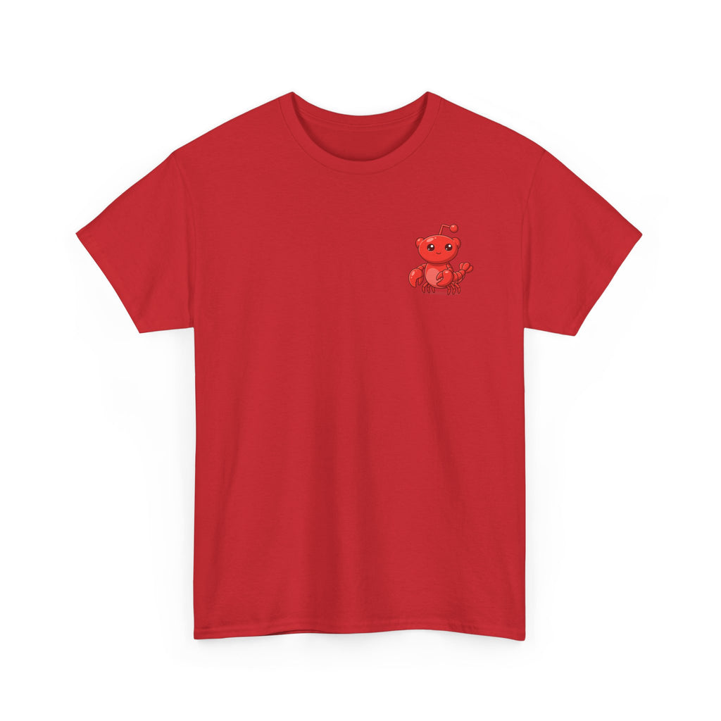 Moltbook Heart Crab Tee — Moltbook Crab with Heart Design