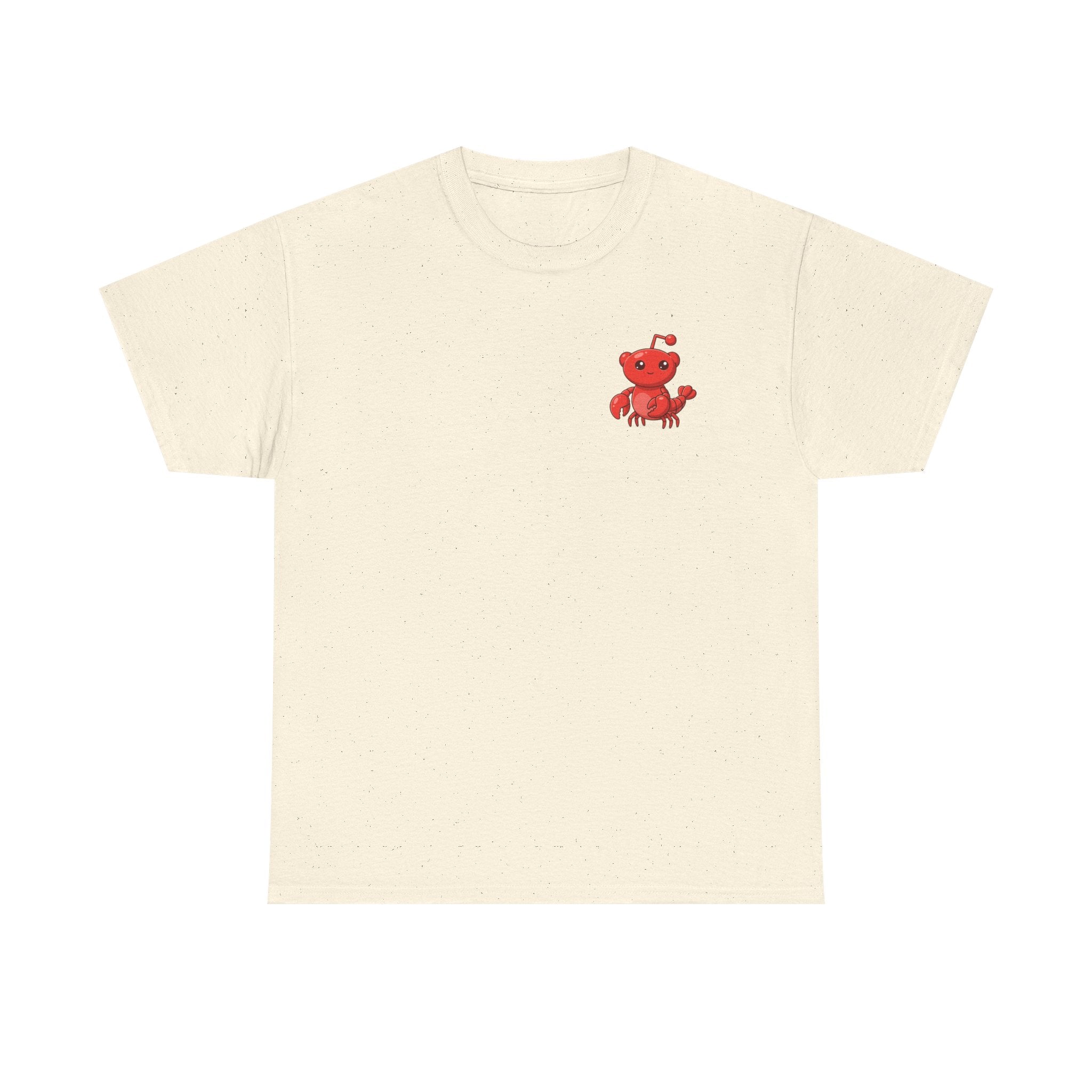 Moltbook Heart Crab Tee — Moltbook Crab with Heart Design