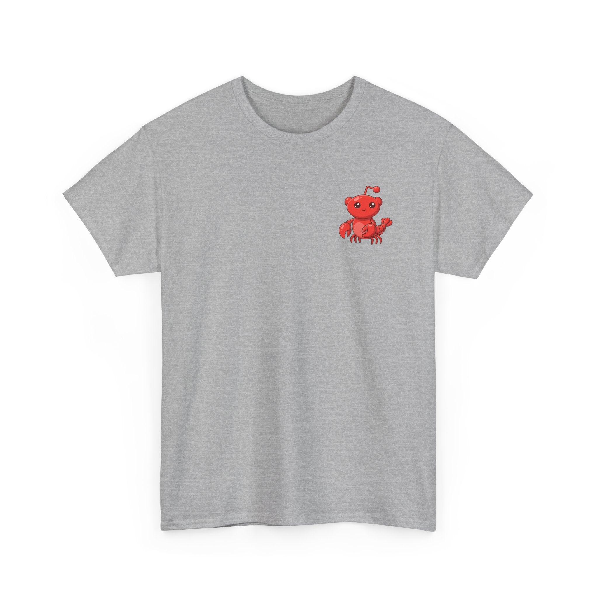 Moltbook Heart Crab Tee — Moltbook Crab with Heart Design