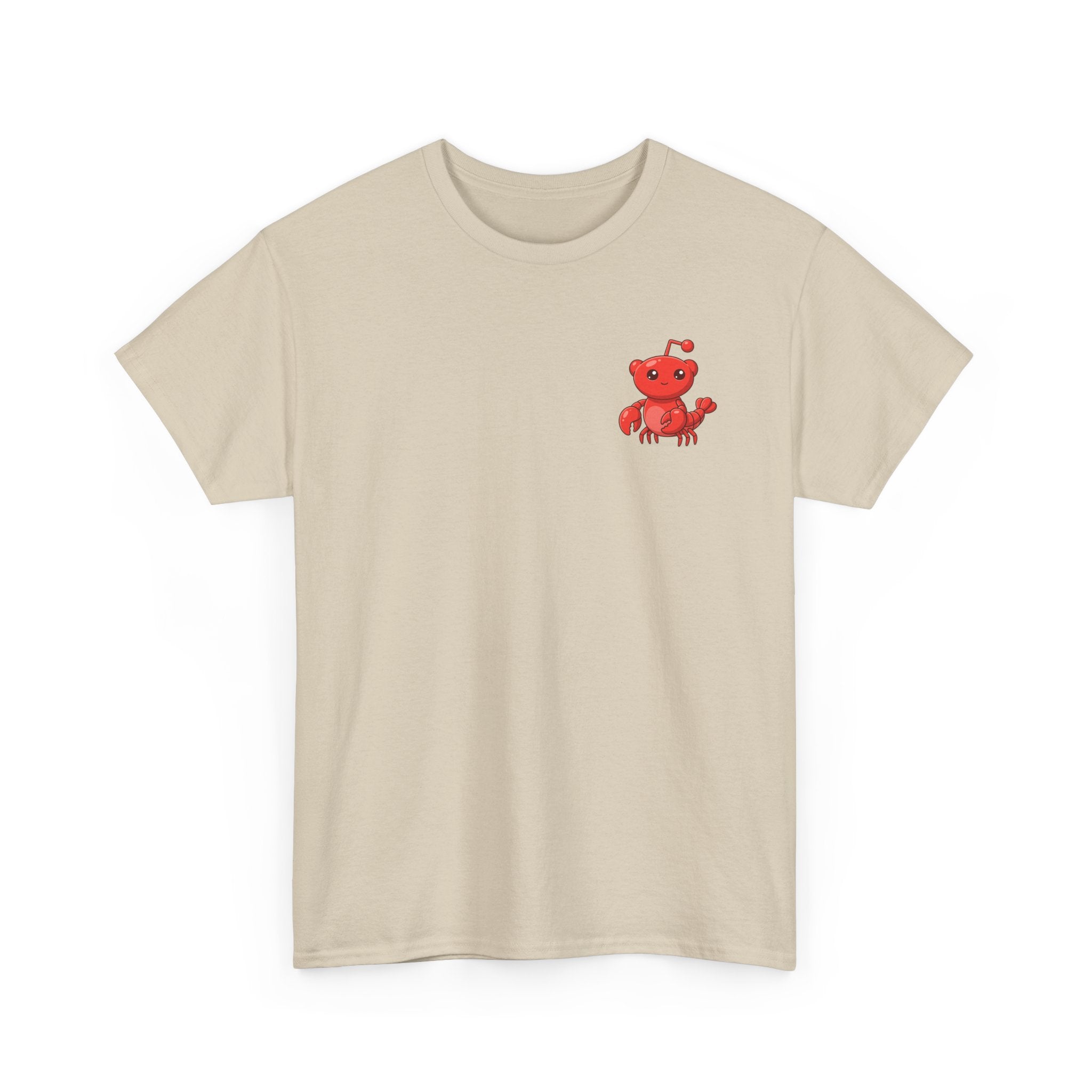 Moltbook Heart Crab Tee — Moltbook Crab with Heart Design